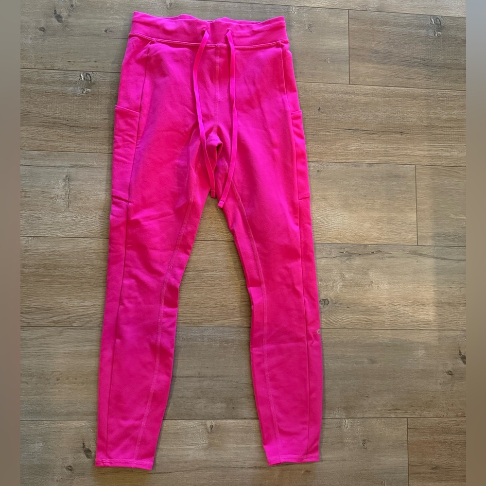 Alo Yoga Pink Tie Leggings